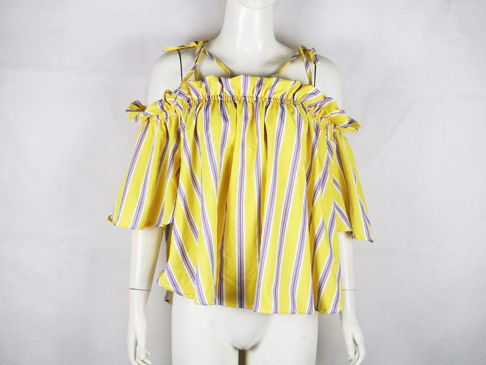 Women Blouse Fashion Female Ladies Clothing Womens Elegent Summer Autumn Cold Shoulder Cute Top Shirt Top