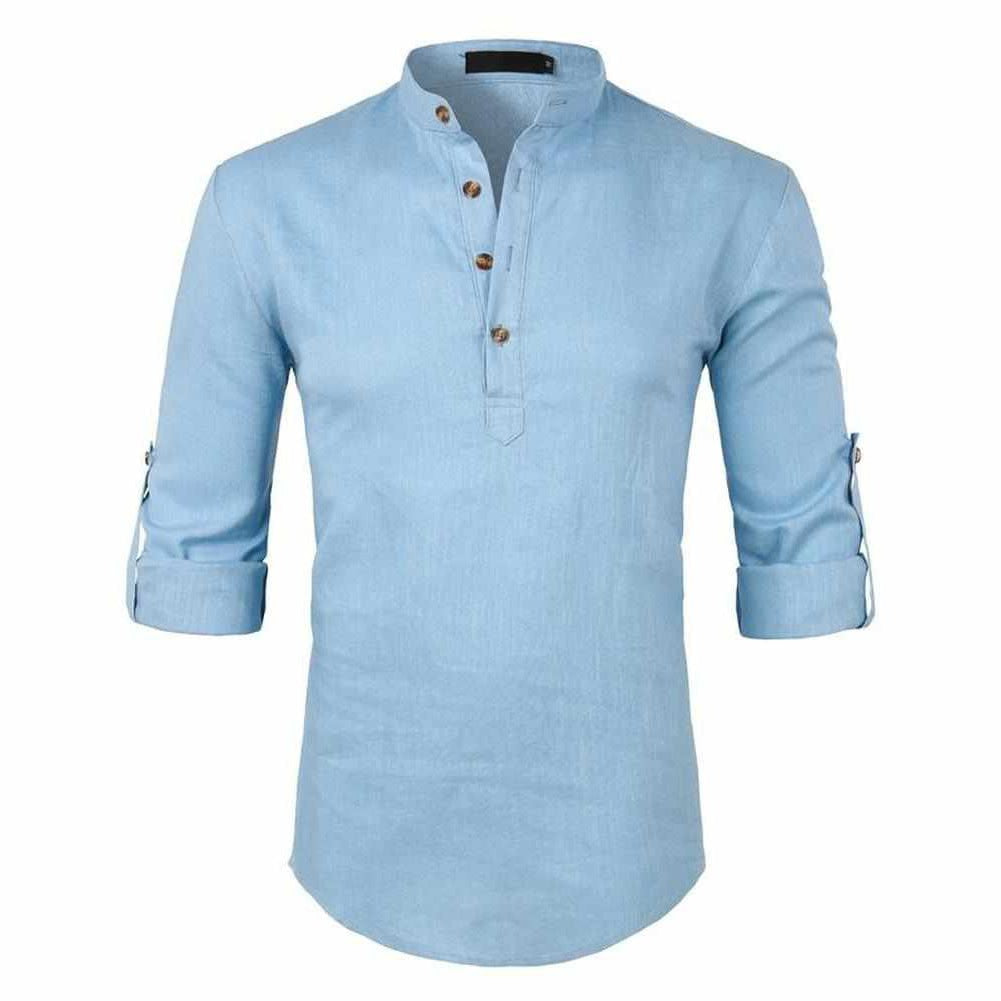Saint Morris Linen Roll-Up Shirt