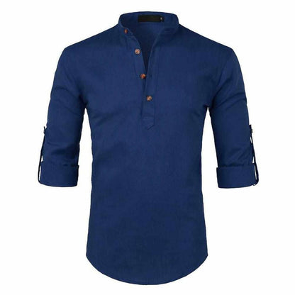 Saint Morris Linen Roll-Up Shirt