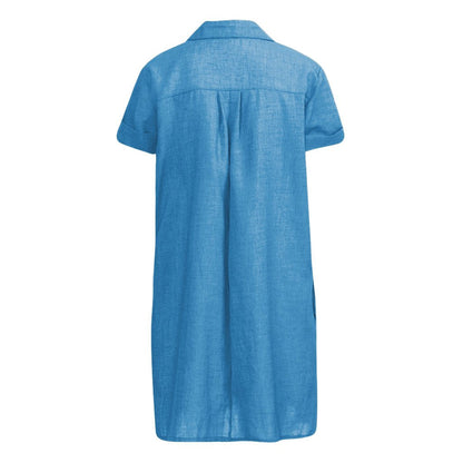 O Hals Casual Solid Boven Knie Jurk Mouw Losse Party Mini Jurk Vrouwen Off Shoulder Party Dress