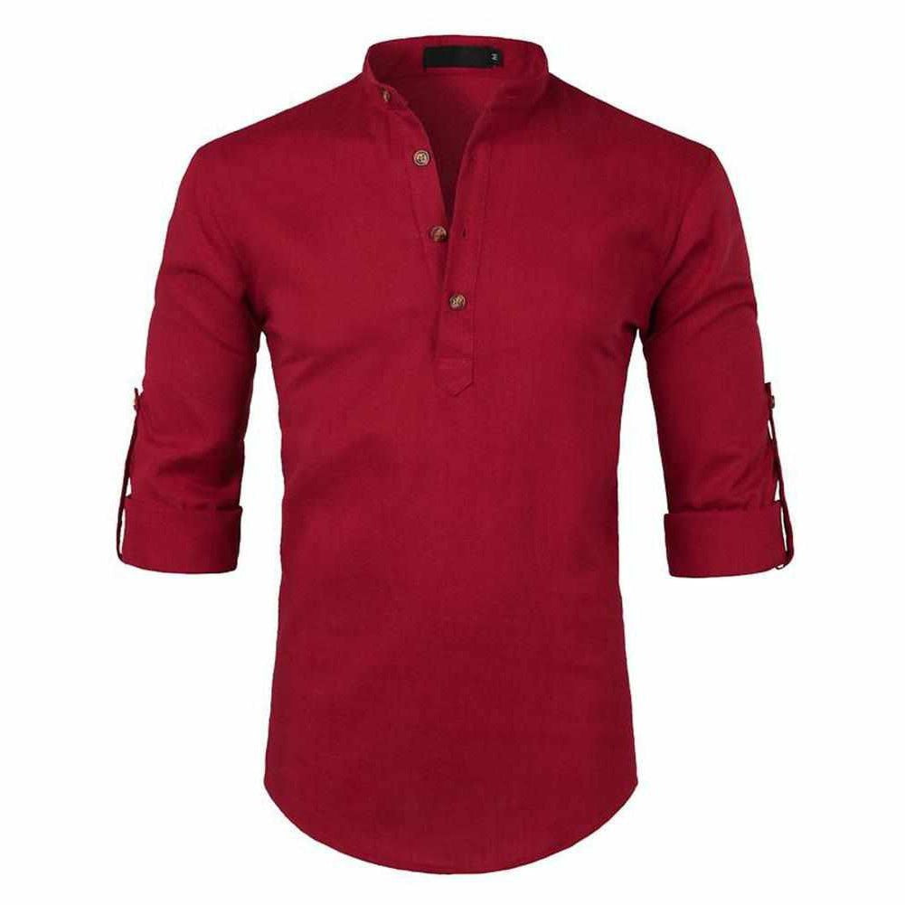 Saint Morris Linen Roll-Up Shirt