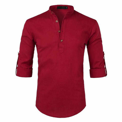 Saint Morris Linen Roll-Up Shirt