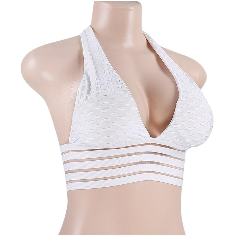 Sexy Deep V-Neck Halter Workout Women Bar Women Clothing 11 Color