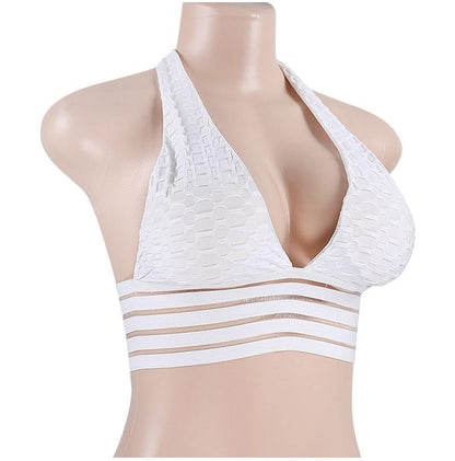 Sexy Deep V-Neck Halter Workout Women Bar Women Clothing 11 Color