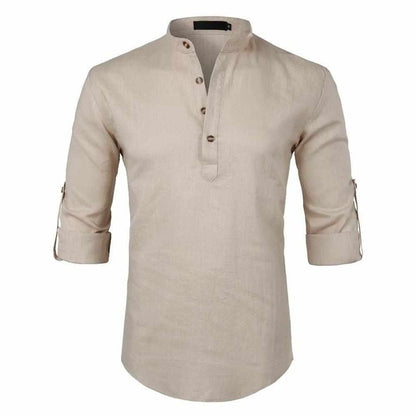 Saint Morris Linen Roll-Up Shirt