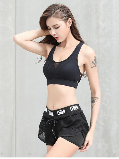 2In1 Running Shorts Women Breathable Outdoor Fitness Sports Short Training Exercise Jogging Yoga Shorts Sportswear