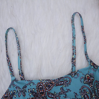 Women'S Two Piece Print Bikini Vintage Swimsuit