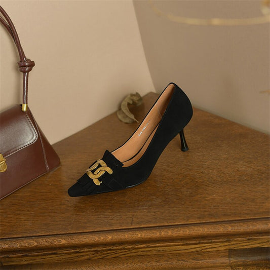 Tanya Leather Heels