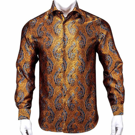Saint Morris Paisley Silk Shirt