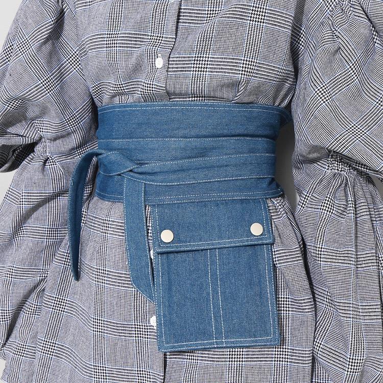Denim Pocket Style Girdle Belt