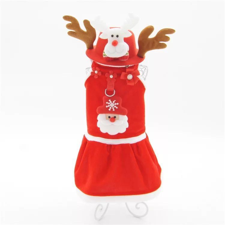 Warm Winter Xmas Pet Dog Clothes Coat Jacket Santa Christmas Clothing For Small Medium Dog Cat Pet Supplies S-Xl