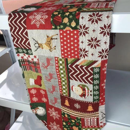 2017 Christmas Table Flag Santa Claus Deer Cloth Covers Hot Christmas Decoration Supply, Tablecloths Xmas, New Year Decoration