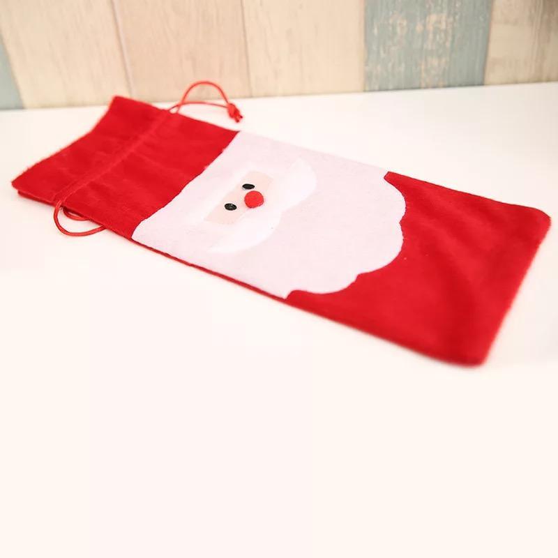 Wine Bottle Cover Bag Decoration Home Party Santa Claus Christmas Party Dinner Decoration Party