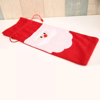 Wine Bottle Cover Bag Decoration Home Party Santa Claus Christmas Party Dinner Decoration Party