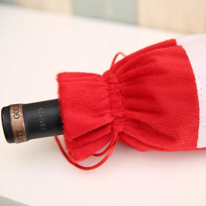 Wine Bottle Cover Bag Decoration Home Party Santa Claus Christmas Party Dinner Decoration Party