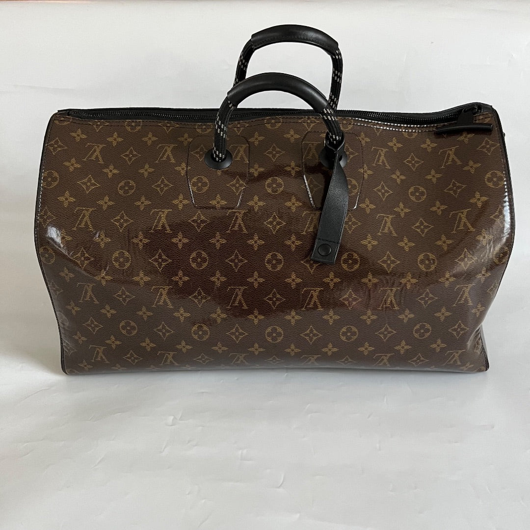 Louis Vuitton Keepall Bandoulière 50 Monogram Glaze Canvas Travel Bag