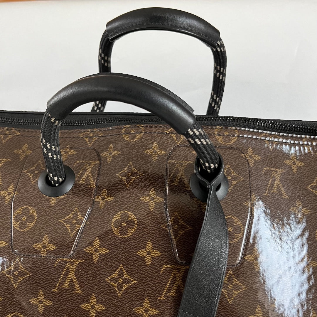 Louis Vuitton Keepall Bandoulière 50 Monogram Glaze Canvas Travel Bag