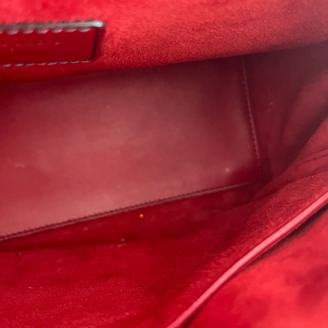 Christian Dior Studded Cannage Lady Red Bag