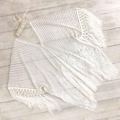 2018 New S Arrival Sexy Openwork Tassel Bikini Blouse