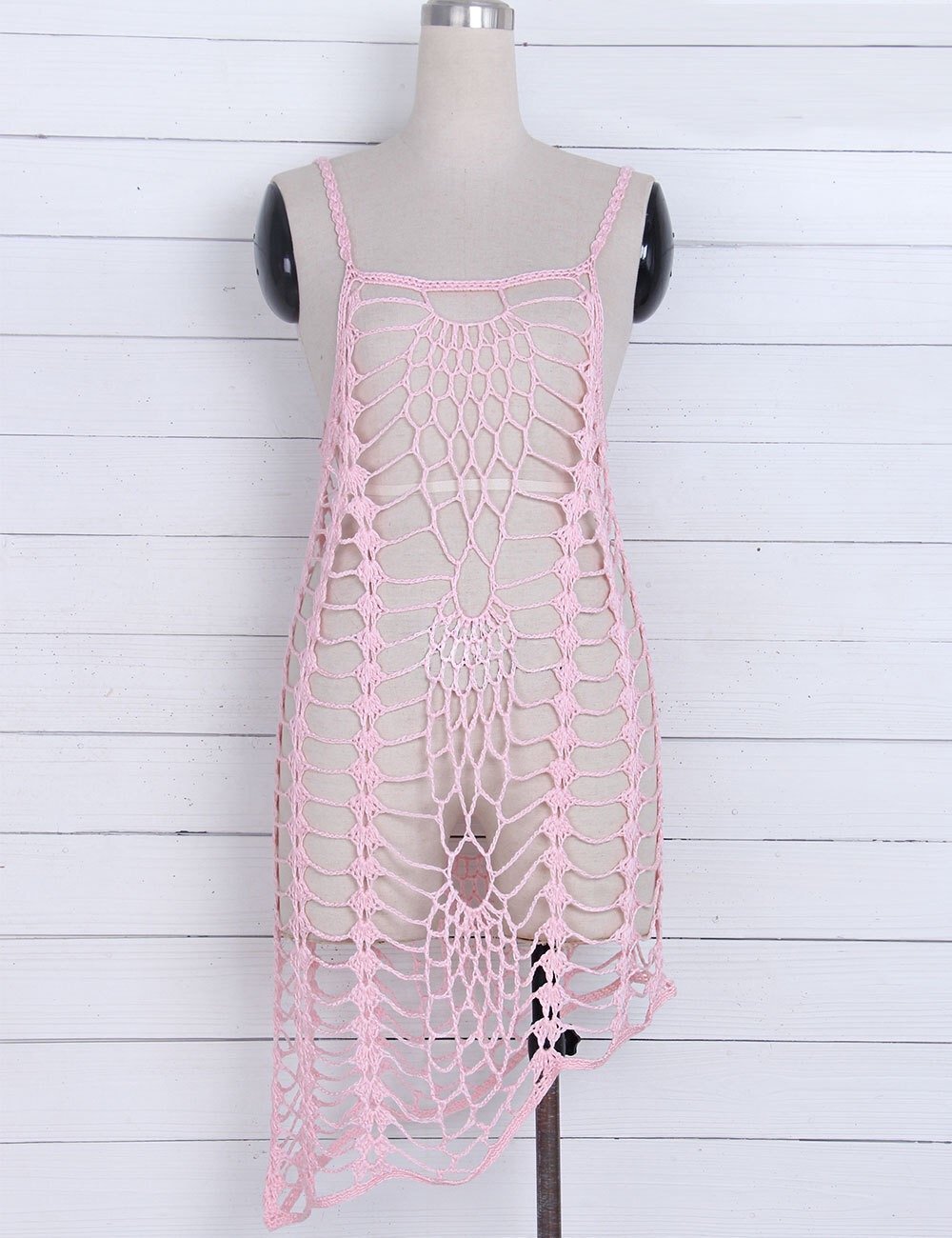2018 Beach New Style Beach Blouse Lace Harness Knit Blouse