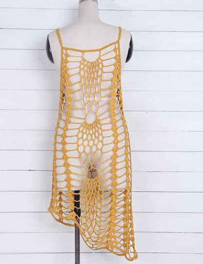 2018 Beach New Style Beach Blouse Lace Harness Knit Blouse