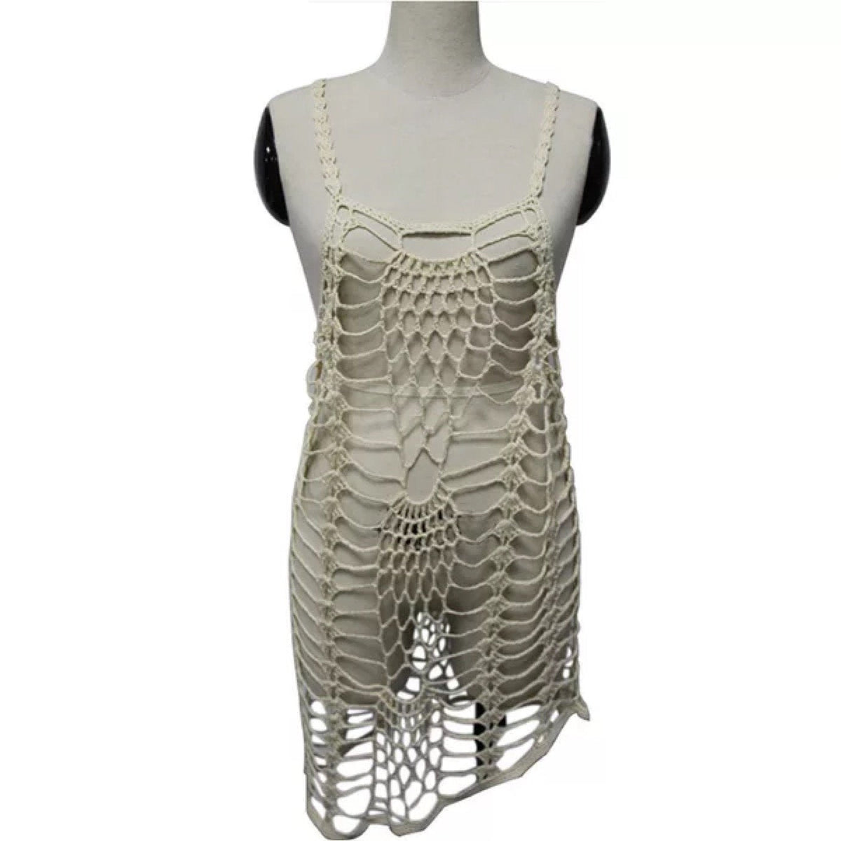 2018 Beach New Style Beach Blouse Lace Harness Knit Blouse
