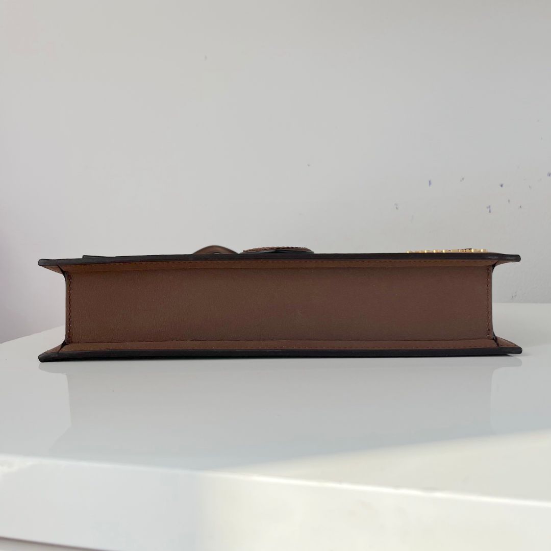 Jacquemus La Bambino long brown suede shoulder bag