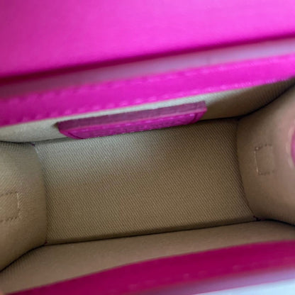 Jacquemus Fuscia Leather Mini Le Chiquito Top handle bag