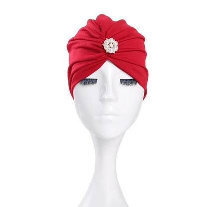 Trisass Floral Print & Solid Color Women Swim Cap