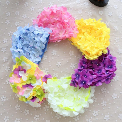Handmade Romantic Flowers Women Swim Cap