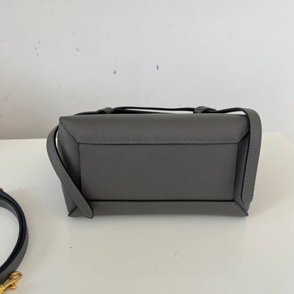 Celine Nano Dark Grey Belt Bag