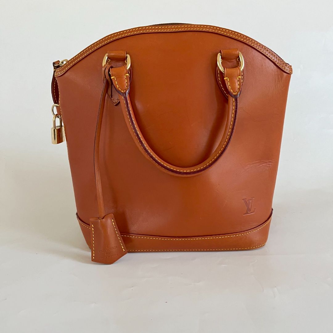 Louis Vuitton Caramel Nomade Leather Vertical Lockit Bag