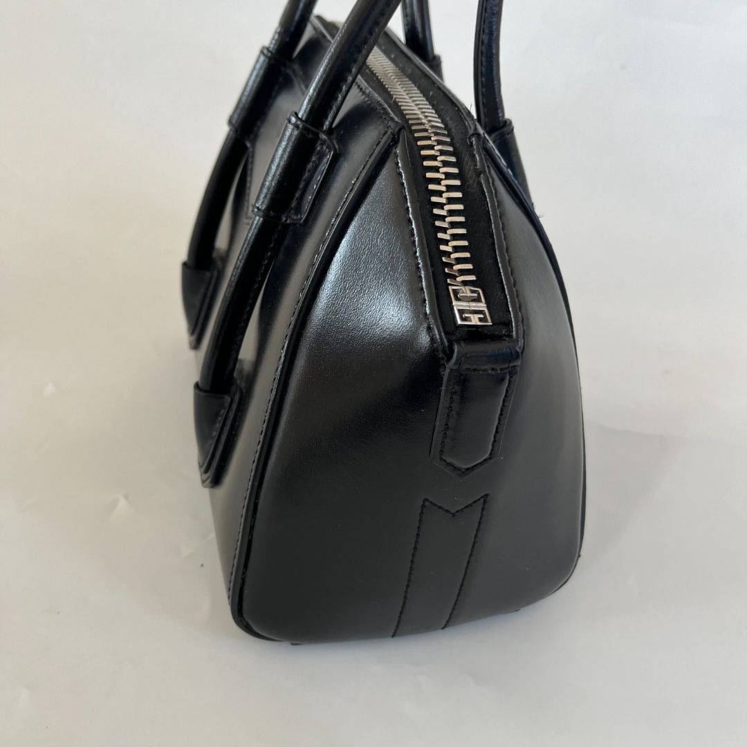 Givenchy Black Mini Antigona Lock Handbag