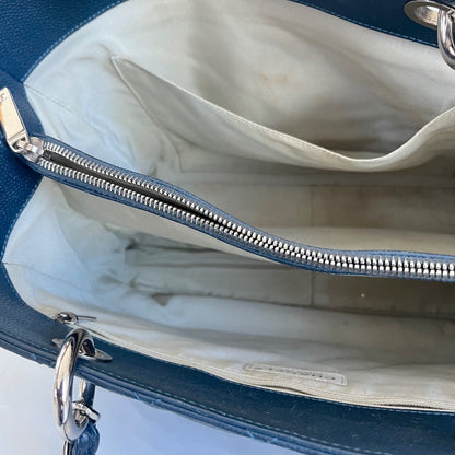 Chanel Blue Quilted Caviar Leather GST, PM Tote