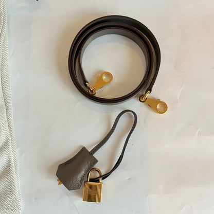 Hermès Kelly II Sellier 28 Etoupe Handbag