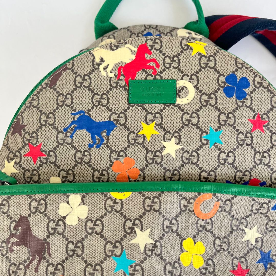 Gucci Junior GG Logo Multi-coloured Backpack