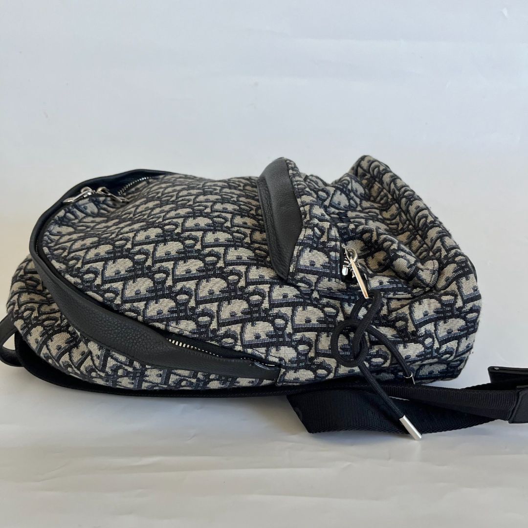 Dior Grey Oblique Rider Backpack