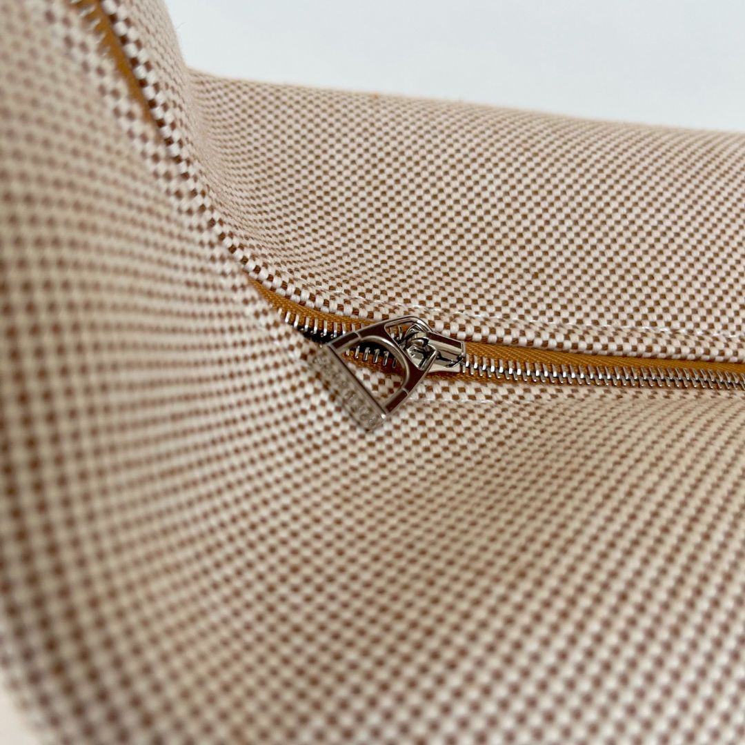 Hermès Bride-a-Brac GM Toile H cotton Natural  pouch hand bag