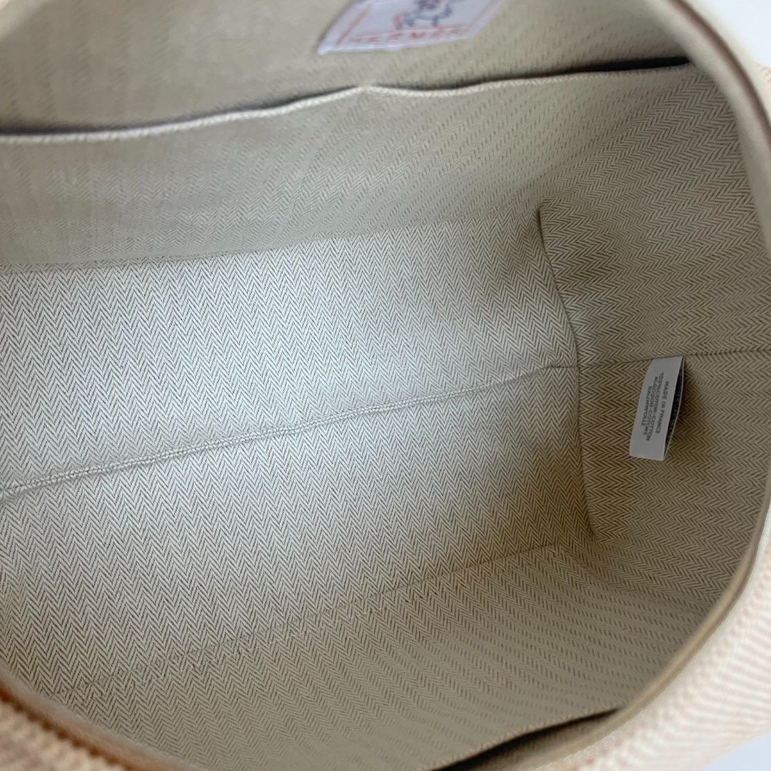 Hermès Bride-a-Brac GM Toile H cotton Natural  pouch hand bag