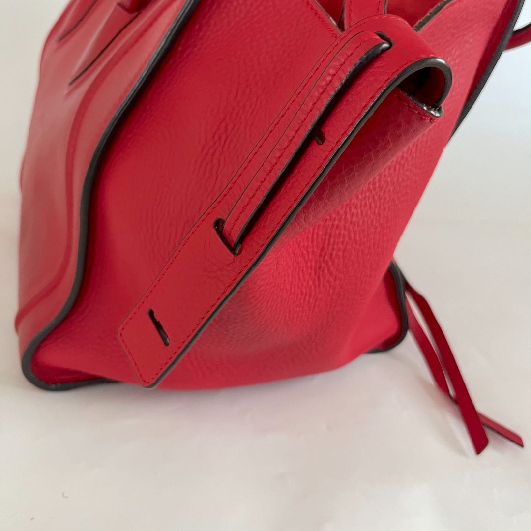 Celine Red Leather Phantom Large Tote Bag