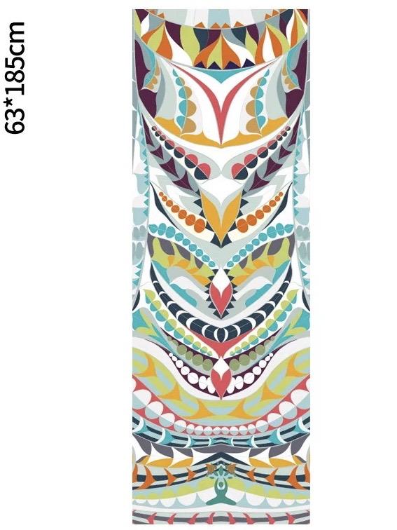 Portable Printed Yoga Towel Non-Slip Design Supports Custom Pattern Design Digital Printed Yoga Towel Yoga Mat 12