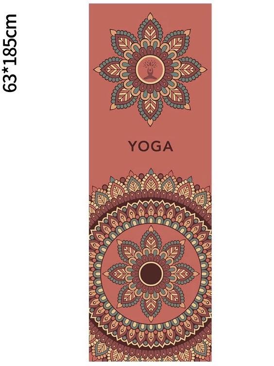 Portable Printed Yoga Towel Non-Slip Design Supports Custom Pattern Design Digital Printed Yoga Towel Yoga Mat 56