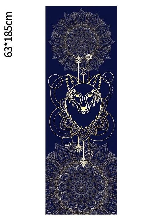 Portable Printed Yoga Towel Non-Slip Design Supports Custom Pattern Design Digital Printed Yoga Towel Yoga Mat 56