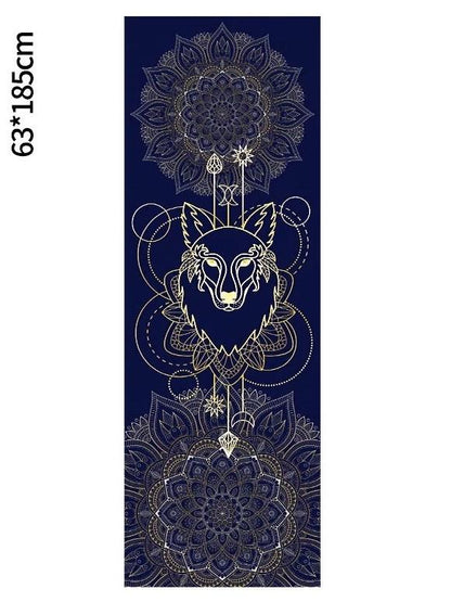 Portable Printed Yoga Towel Non-Slip Design Supports Custom Pattern Design Digital Printed Yoga Towel Yoga Mat 56