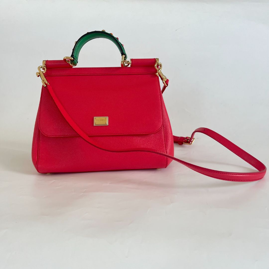 Dolce & Gabbana Peach Medium Sicily Bag