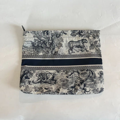 Christian Dior Printed Zip Pouch