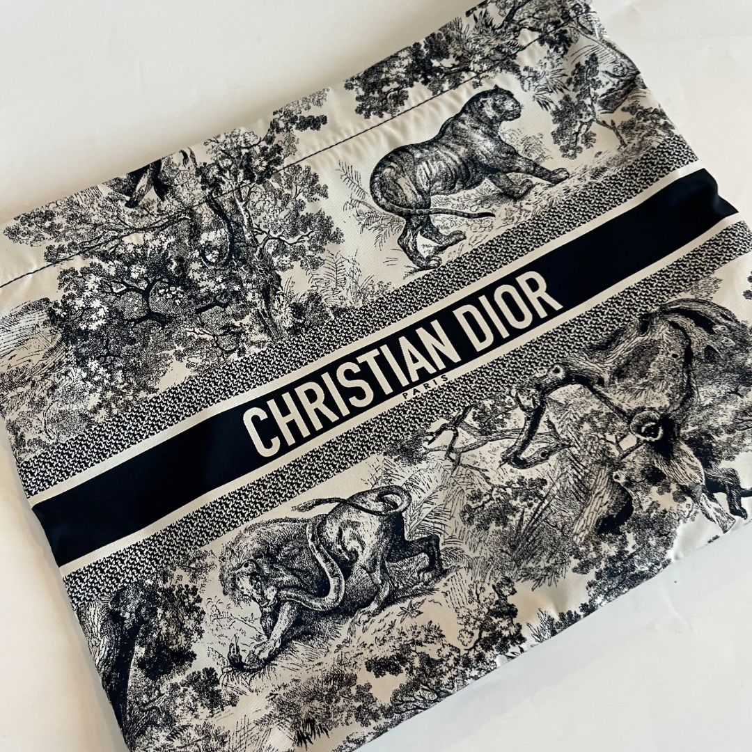Christian Dior Printed Zip Pouch