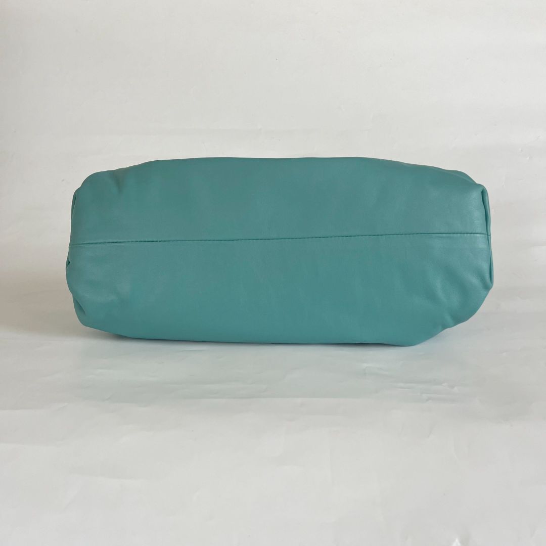 Bottega Veneta Sky blue large pouch