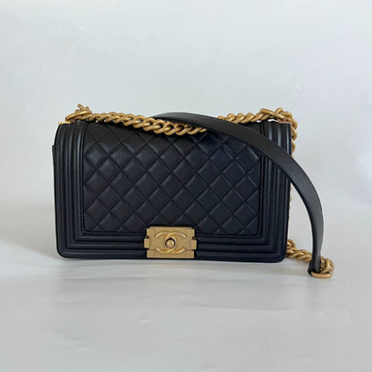 Chanel Quilted Lambskin Medium Le Boy Bag