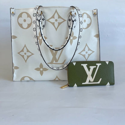 Louis Vuitton reverse monogram GM on the go tote bag